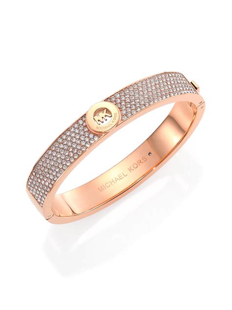 michael kors rose gold heritage bracelet|michael kors rose gold bangle.